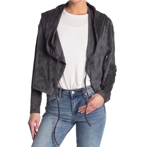 NWT! BlankNYC Faux Suede Hoodie. Size Medium. - Picture 1 of 6